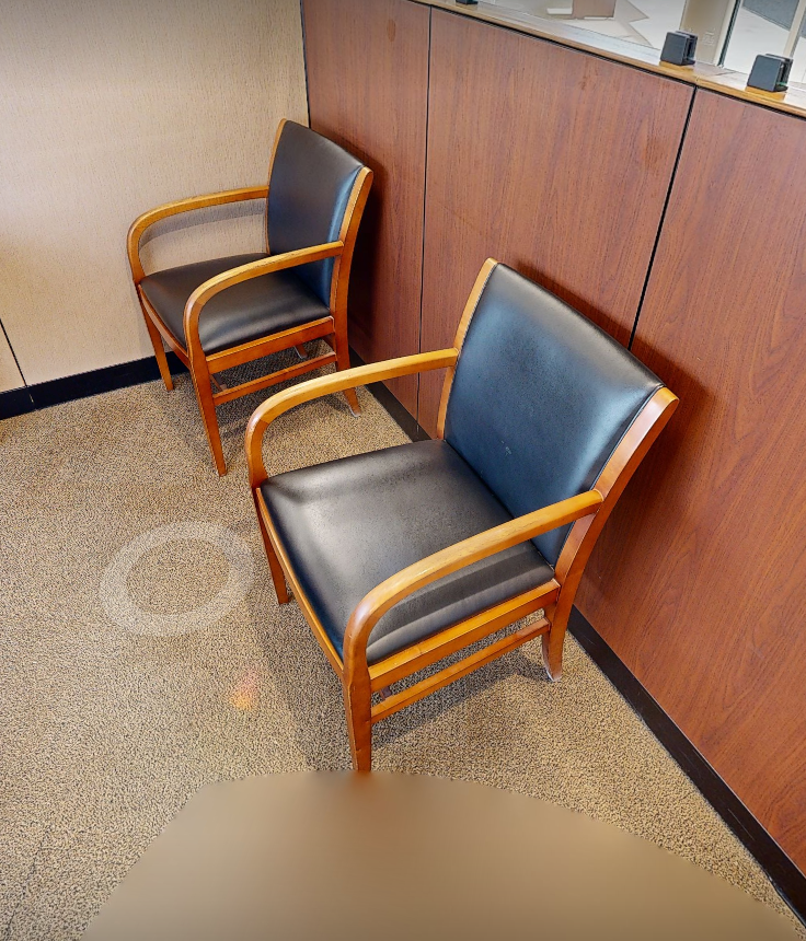Black guest chair