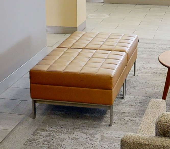 Gold ottoman
