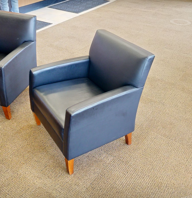 Black lounge chair