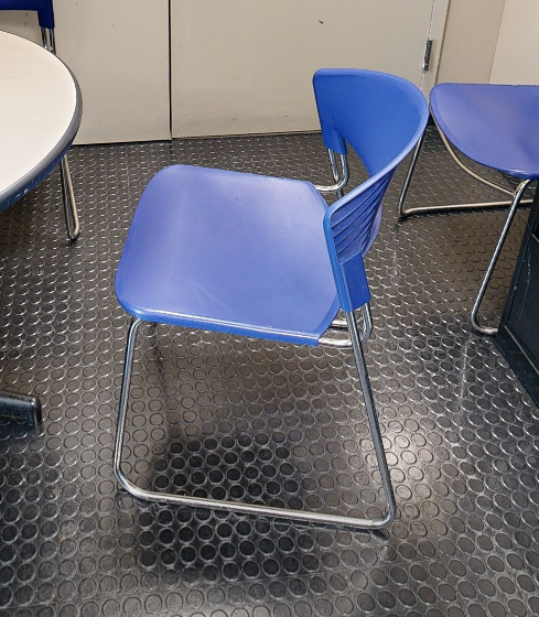 Blue Cafe chair