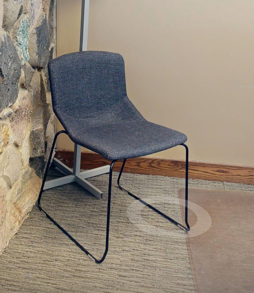 Grey guest chair