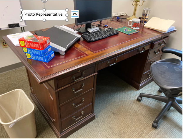 Private Office Suite - Wood Desk 6x8