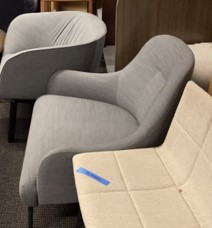 Lounge Chair - Gray, tall back