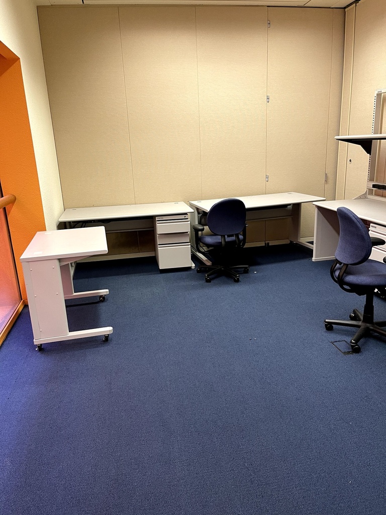 Metal Desk with Wheels