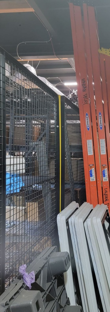 Ladder, Orange fiberglass material, 12'-0"