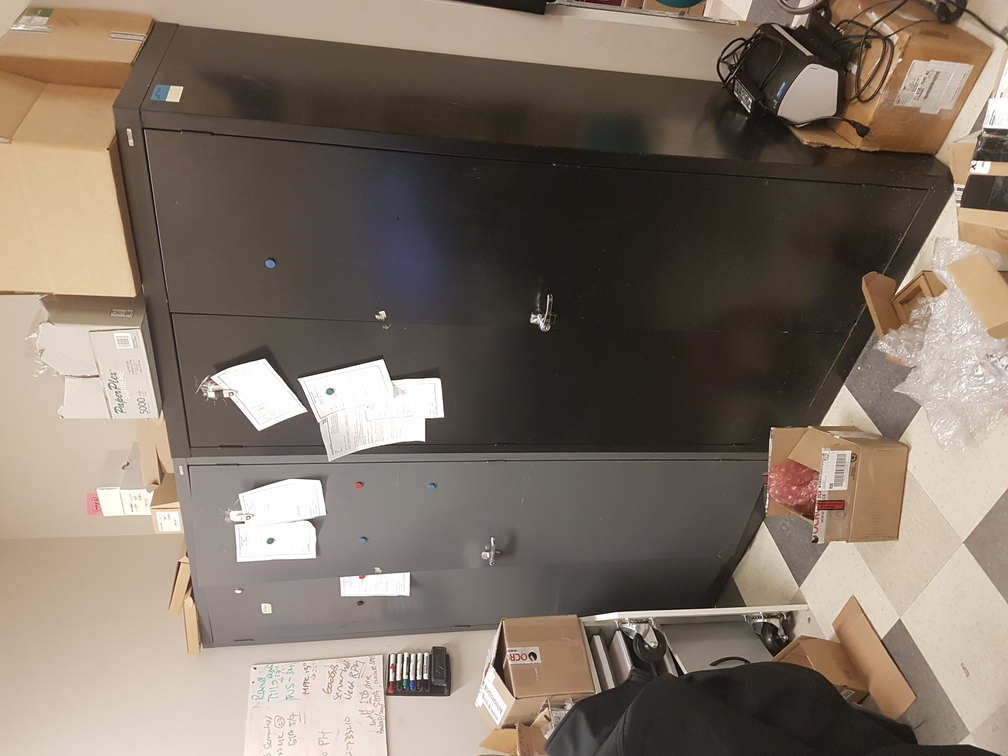 5-Shelf Storage Cabinet, black/charcoal