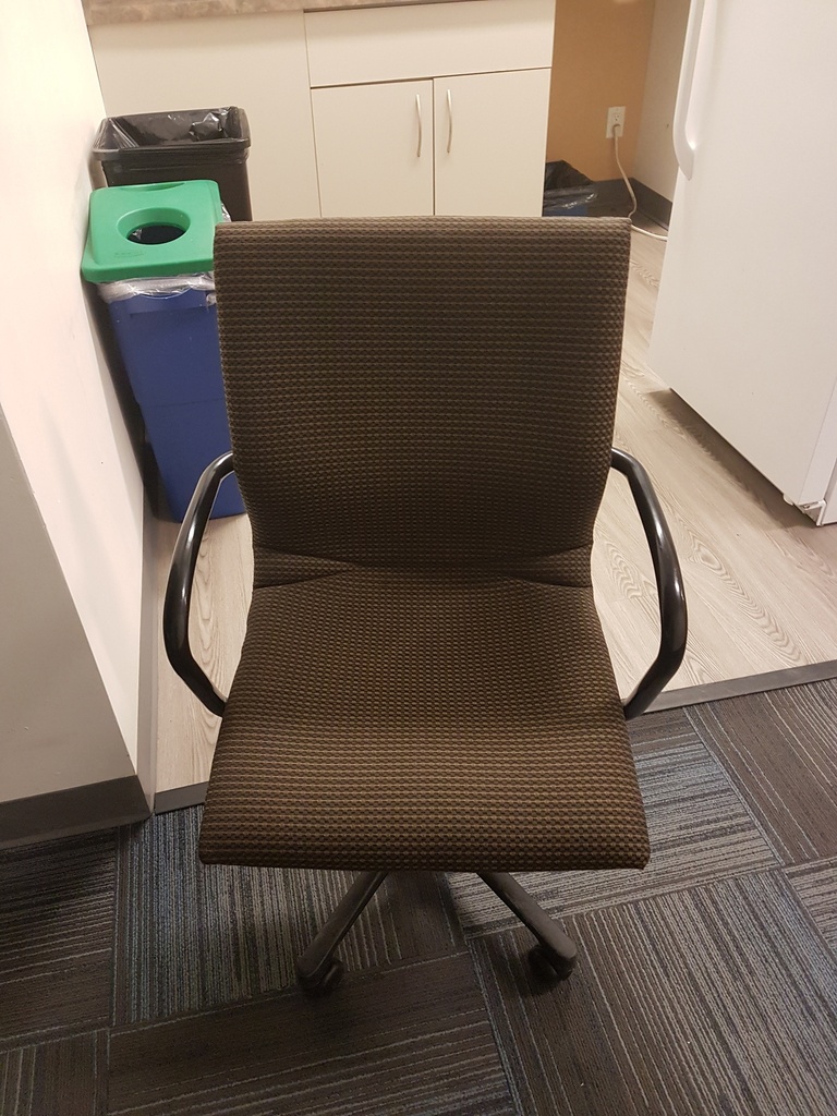 Task Chair, with arms, brown