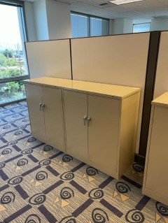 BEIGE INVESCO STORAGE CABINETS-E5