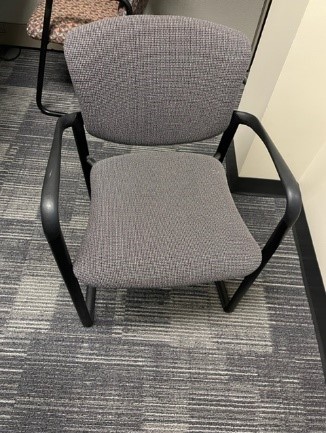 Grey Square Guest Chair