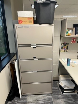 Tan 5 Drawer Filing