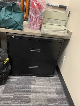 2 Drawer Black Filing