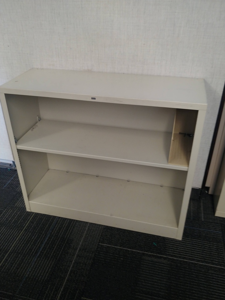 2 Shelf Metal Bookcase - 13" x 35" x 29"