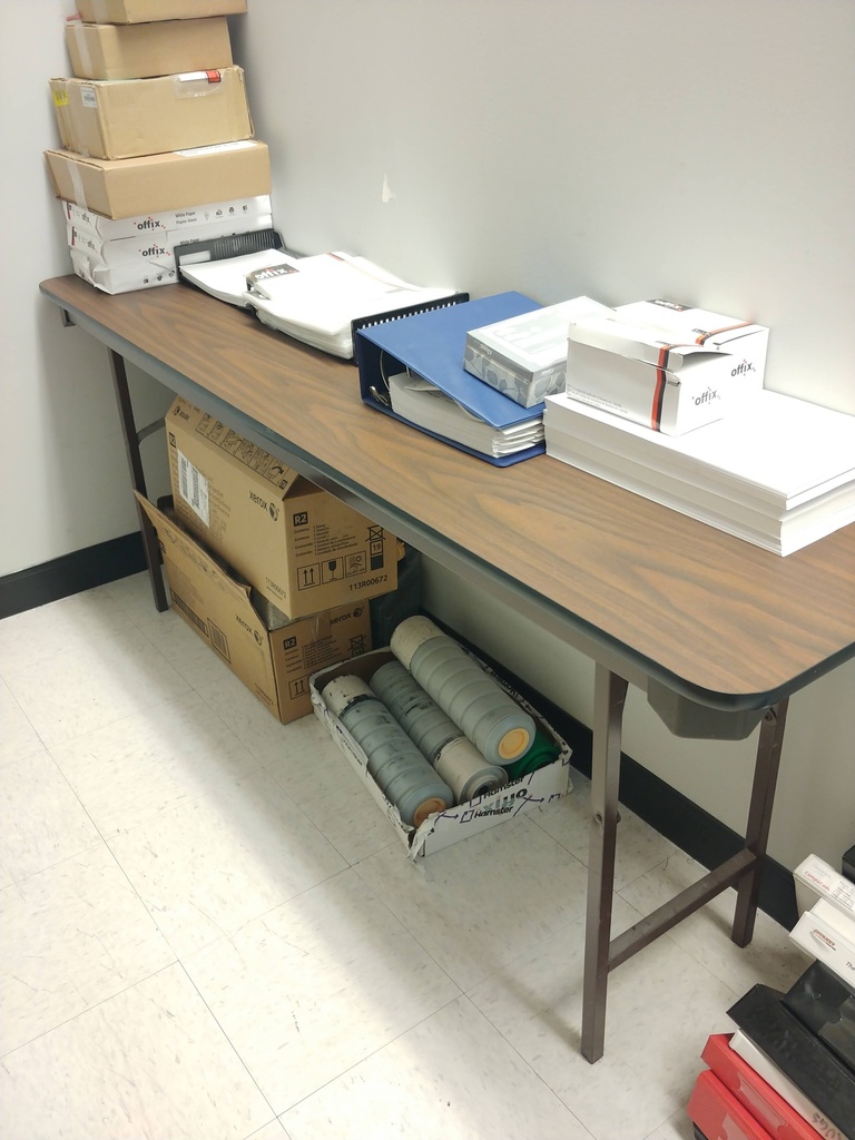 Folding Table 18" x 72" x 30"