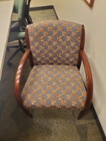 Floral Print Guest Chair