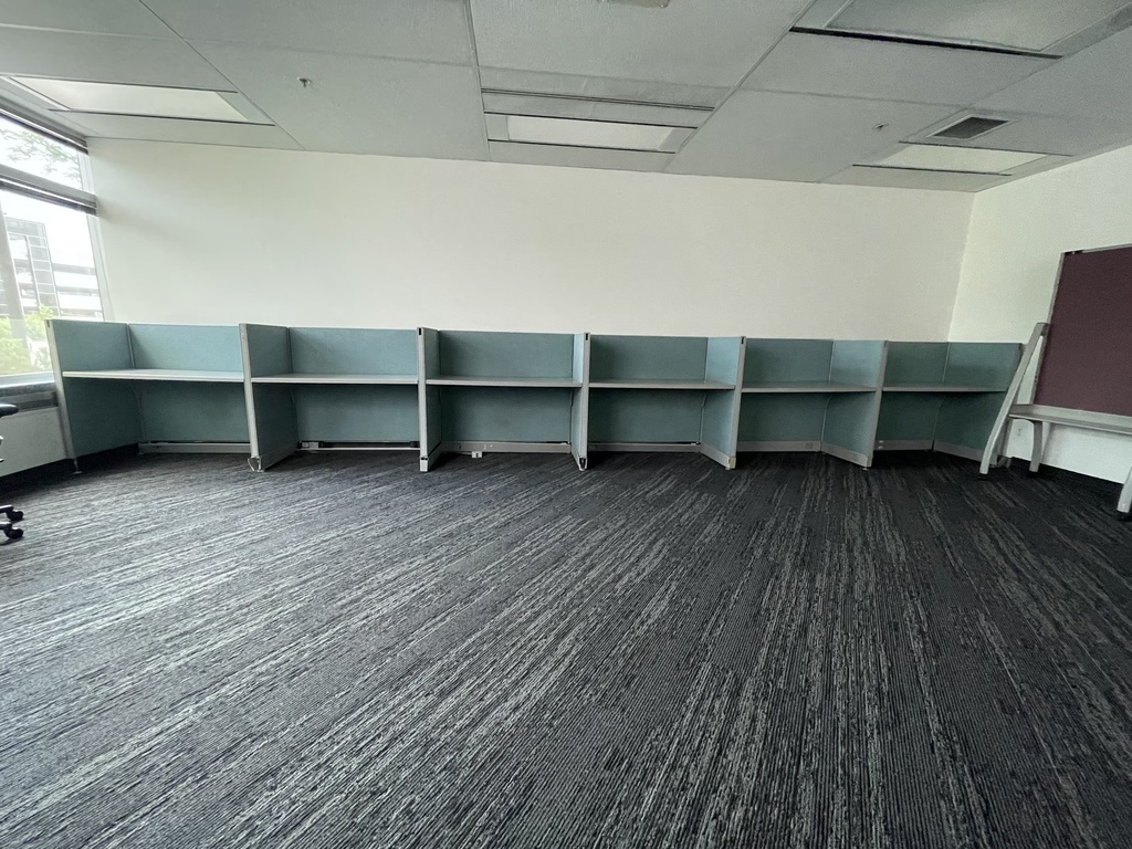 48' by 24' by 44 tall Haworth hotel stations