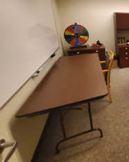 Brown Folding Table
