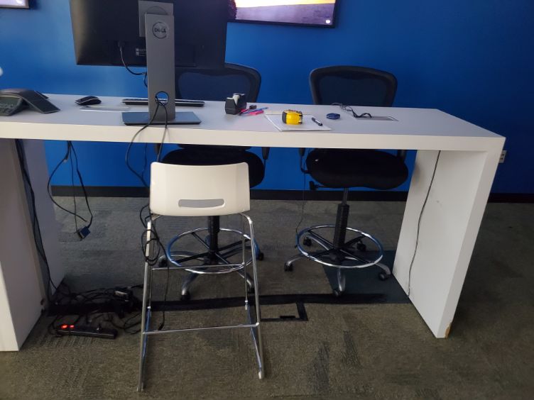 White Table, 84" x 24" x 42"