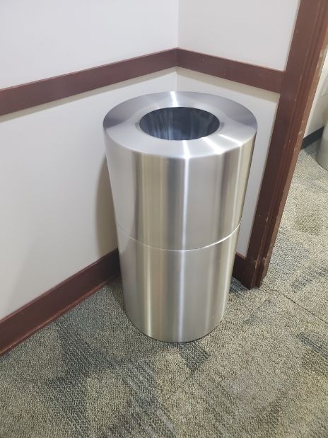 Chrome Trash Can