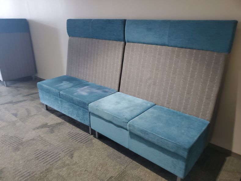 Blue Highback Couch