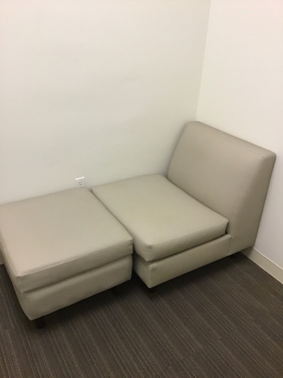 Single sofa (30”L x 30”W x 30”H) with Ottoman (30”L x 30”W x 18”H)