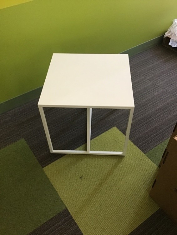 White Coffee Table (20”L x 20”W x 20”H)