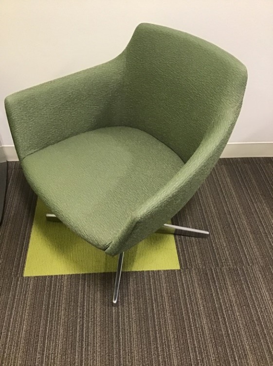 Green Single Armchair (30”W x 30”L x 30”H)