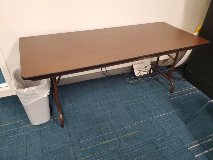 Brown Folding Table
