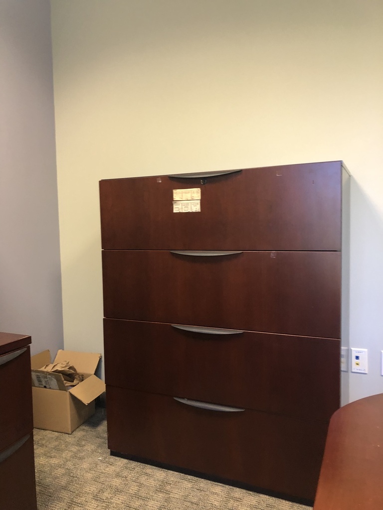 Wooden 4-Drawer Filing Cabinet