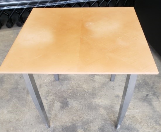 Small Square Wood Table (24x24)