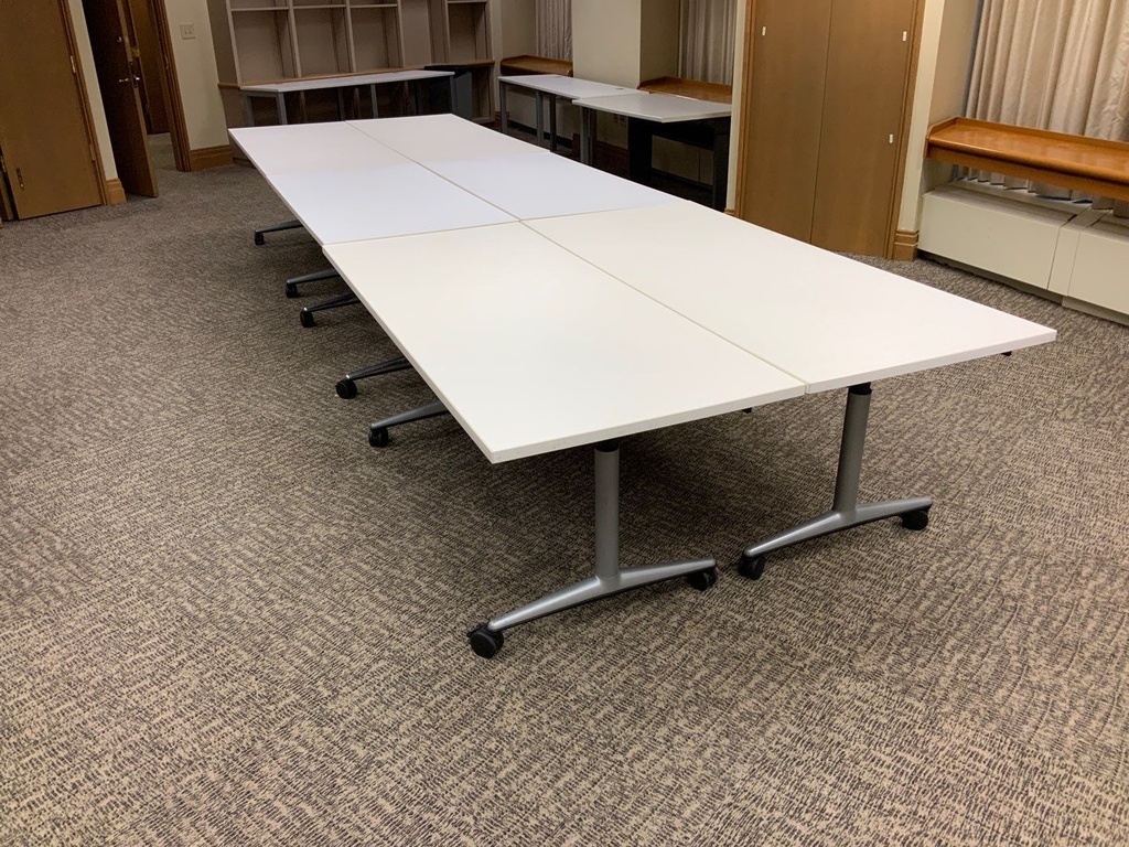 Conference Table, Slab Bases, 1 Piece Top, 30x60