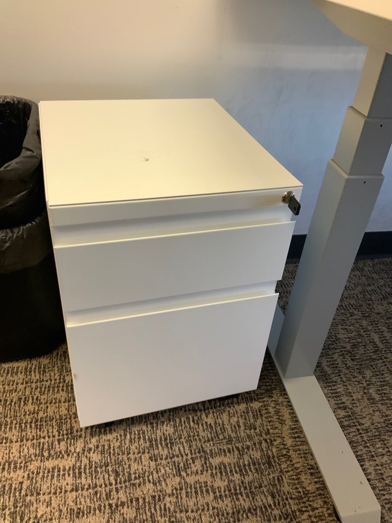 Mobile Pedestal, Box File
White Paint