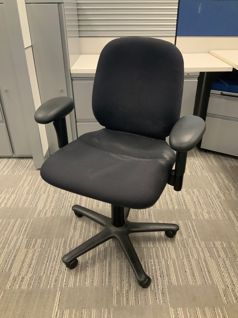 Management Task Chair w/ Height Adjustable Arms, Mesh Back