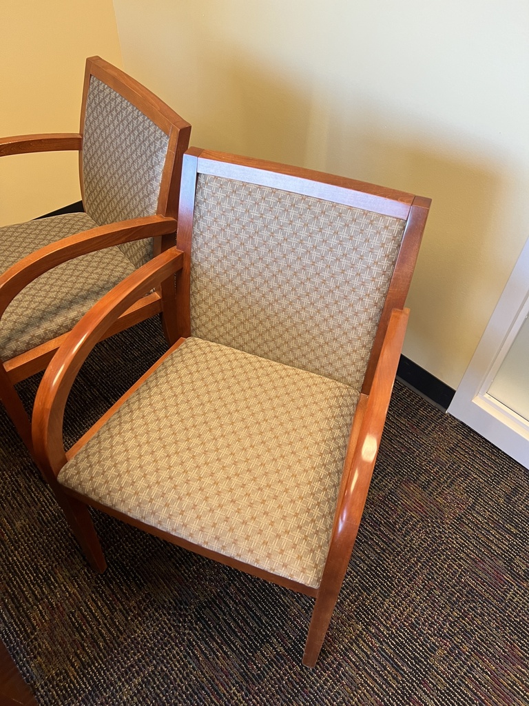 Cherry side chairs wood arm