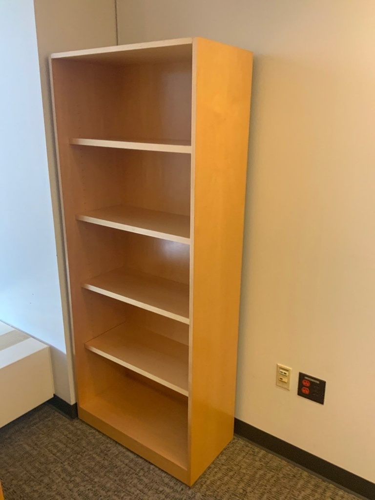 Executive Bookcase, 30"W x 72"H, 15"D
