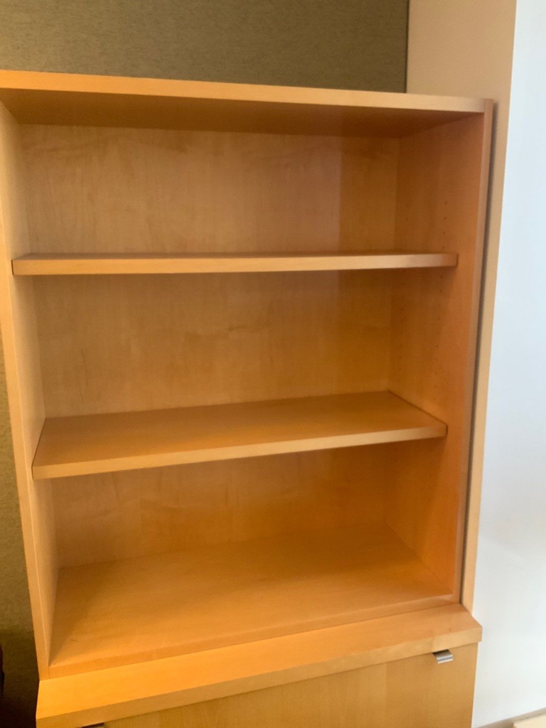 Executive Top Unit Bookcase, 30"W x 43"H, 15"D
(sits on top of 30"W 2 -Drawer Lateral)
