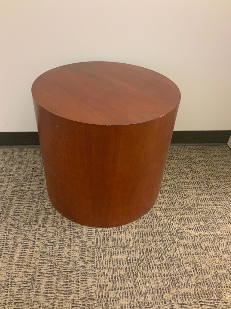 Cylinder End Table, 22" Dia