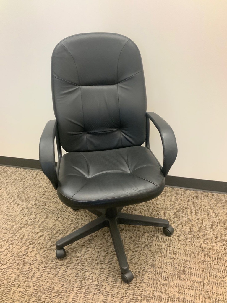Executive High Back Conference Swivel, Fully Upholstered, Neoprene Loop Arms