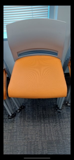 Orange Stacking Chairs