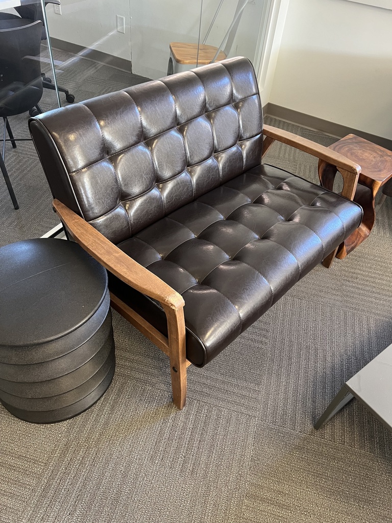 XL Brown leather chairs