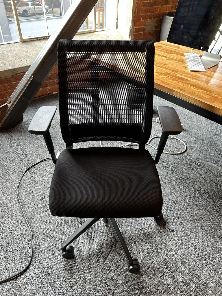 task chairs - black mesh