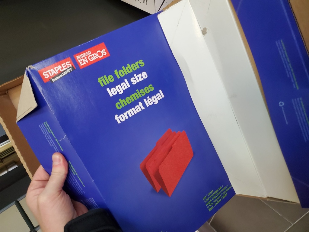 Box of Legal Folders