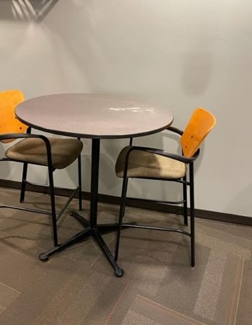 Café Table - Gray, Bar Height