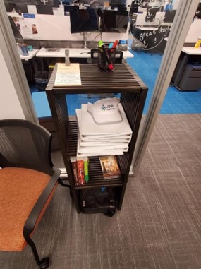 Small Brown Bookcase - 3 shelves