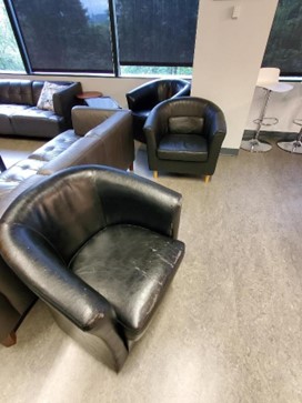 Black Leather Lounge Chairs