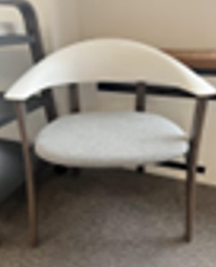 Guest Chair - Wood, White