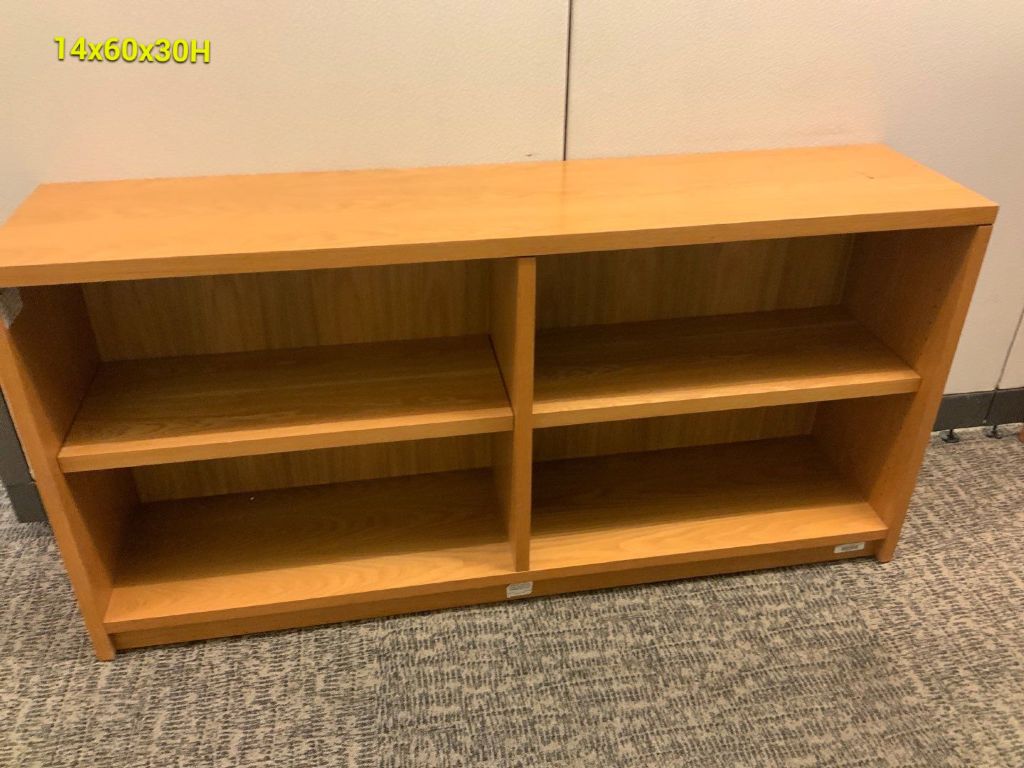 Bookcases, Low Profie, Double Wide, Wood Veneer, 60W x 30H