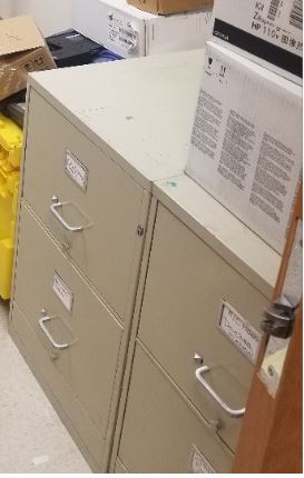 Two Drawer Metal Filing Cabinet