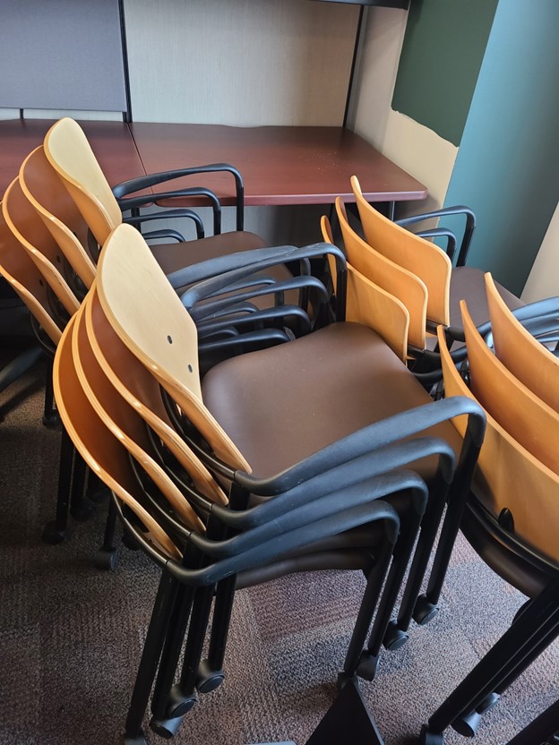 Haworth Improv stackable chairs