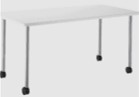 Universal Table - Four Post Legs (H. Adj.) on Casters **Photo Representative**