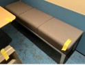 Bench, Black Cushion/Silver Base